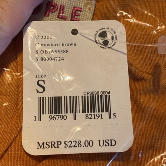 Free People Susanna Duster Jacket Mustard Brown, NWT, S (Fits S-M, Loosely) - Picture 8 of 10